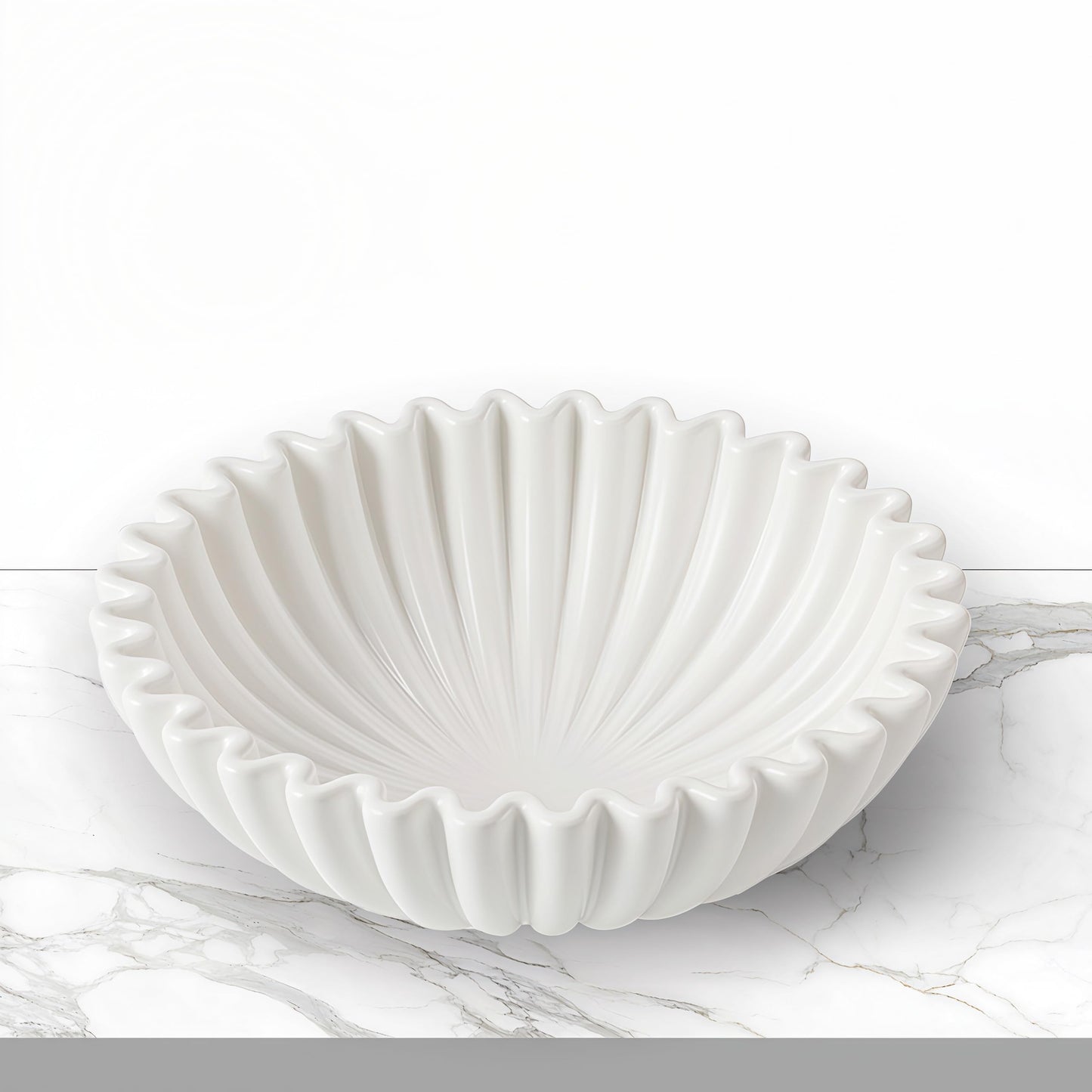 Ardicema Large Ceramic Decorative Bowl -White Decorative Bowls for Home Decor-Perfect for Entry Way Table, Fruit Bowl, Key Bowl