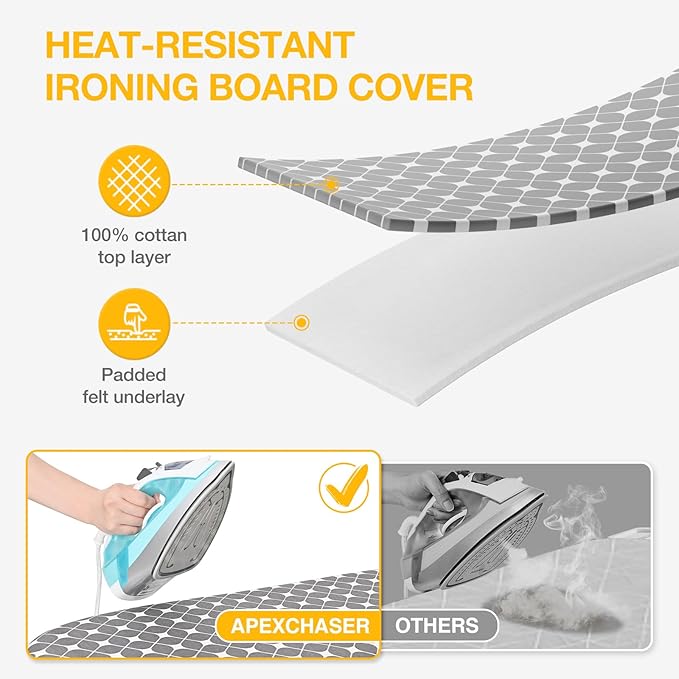 APEXCHASER Foldable Ironing Board, Tabletop Small Iron Board