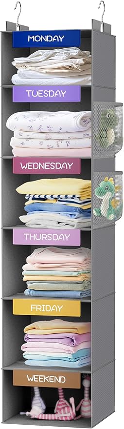 VERONLY Weekly Hanging Closet Organizer