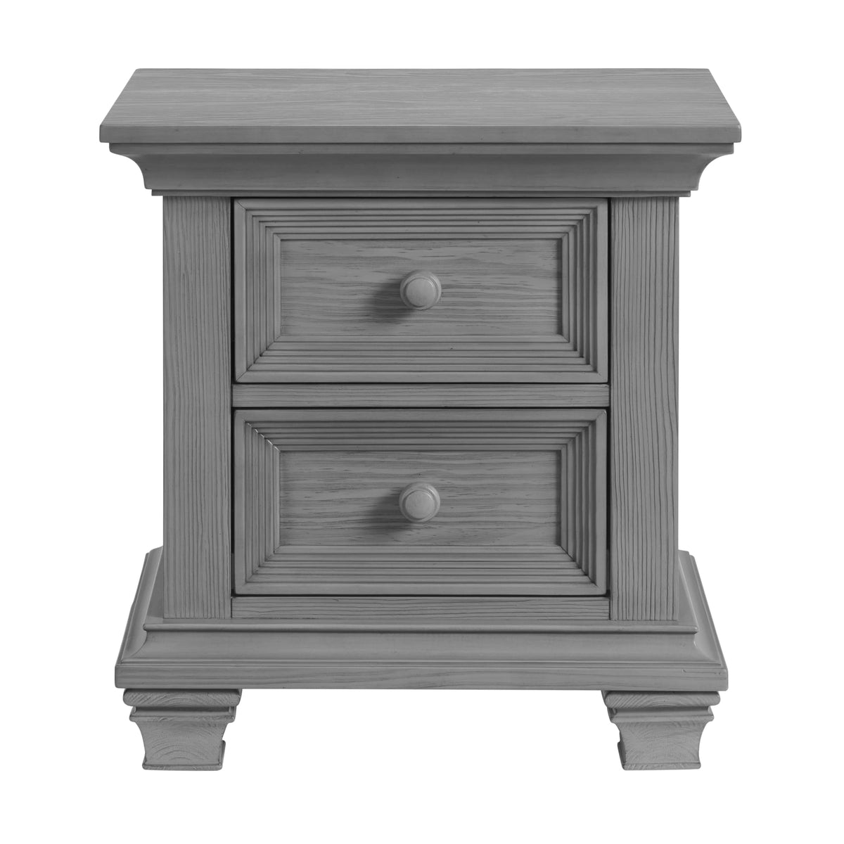 Oxford Baby Weston 2-Drawer Nightstand, Dusk Gray