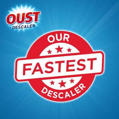Oust Powerful All Purpose Descaler, Limescale Remover – Ideal for Kettles, Coffee Machines, Irons and Shower Heads, 3 Sachets x 6 (18 Sachets Total)