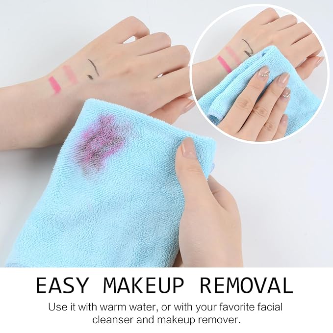 SINLAND Microfiber Facial Cloths Fast Drying Washcloth 12inch x 12inch