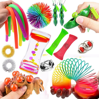 Fidget Toys, Sensory Toys for Autism ADHD People, Stress Balls Anxiety Relief, Stress Relief and Anti-Anxiety Gift for Adults, Kids Party Bag Fillers