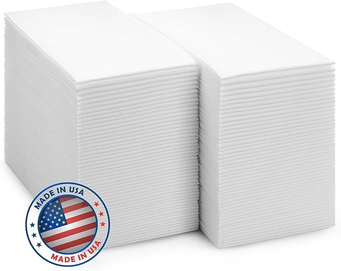 300-Pack BloominGoods Disposable Bathroom Napkins | Single-Use Classic Lite