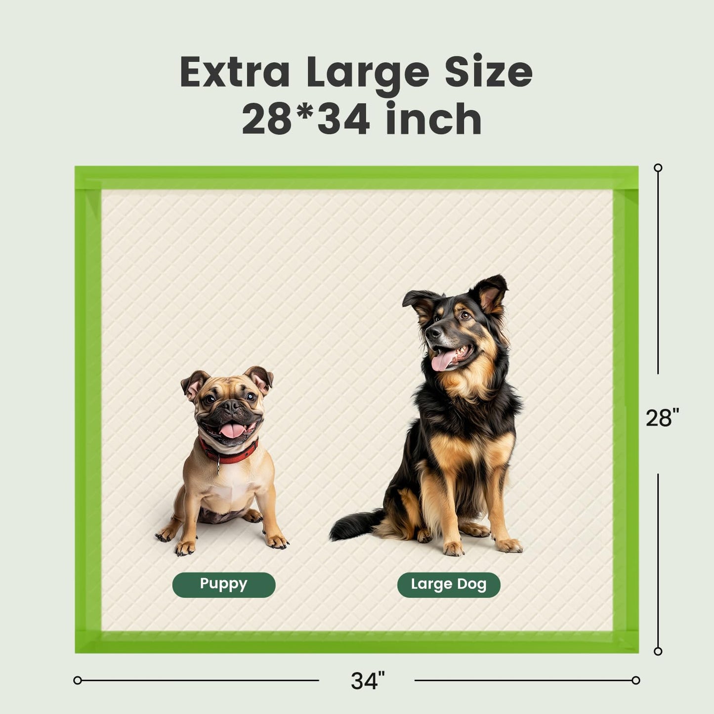 Gardner Pet Extra Large Puppy Pads 70x85cm, Super Absorbent Thicker Puppy Training Pads, 6 Layers of Leak-proof, Fast Drying, Suitable for Dogs, Cats, Rabbits (30 Pack)