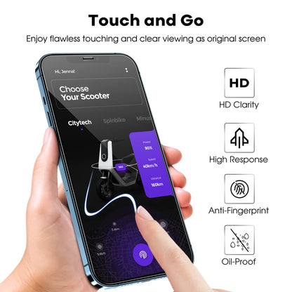 JETech Full Coverage Screen Protector for iPhone 16e 2025, iPhone 13/13 Pro 6.1-Inch, Tempered Glass Film with Easy Installation Tool, Case-Friendly, HD Clear, 3-Pack