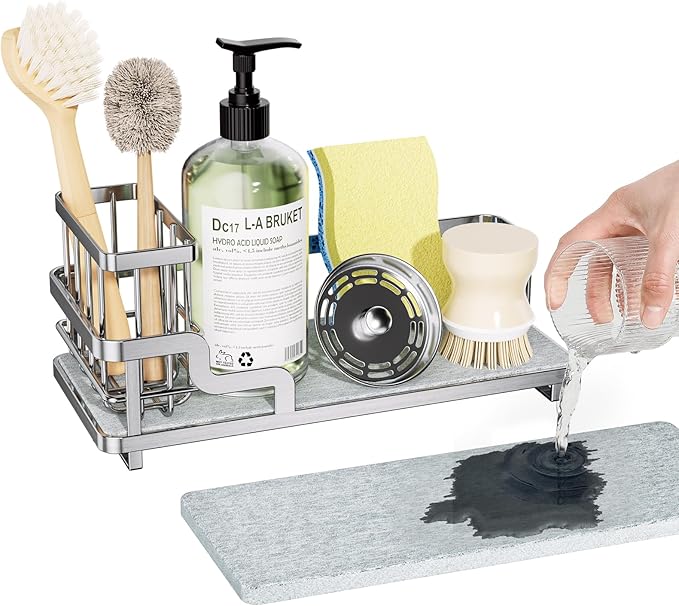 Consumest Sponge Holder for Kitchen Sink