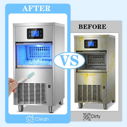 10PCS Ice Machine Cleaner Brush Sets, Small Cleaning Brush, Cleaning Brushes Small Spaces, Scouring Pads, Nylon Brushes, Sponge Brush, for Confined Spaces, Straws, and The Interior of Ice Makers.