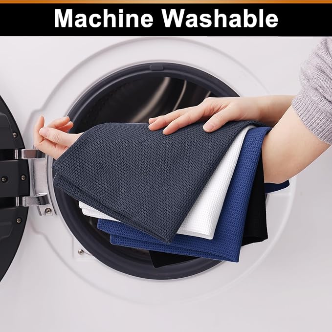 Homaxy 100% Cotton Waffle Weave Dish Cloths