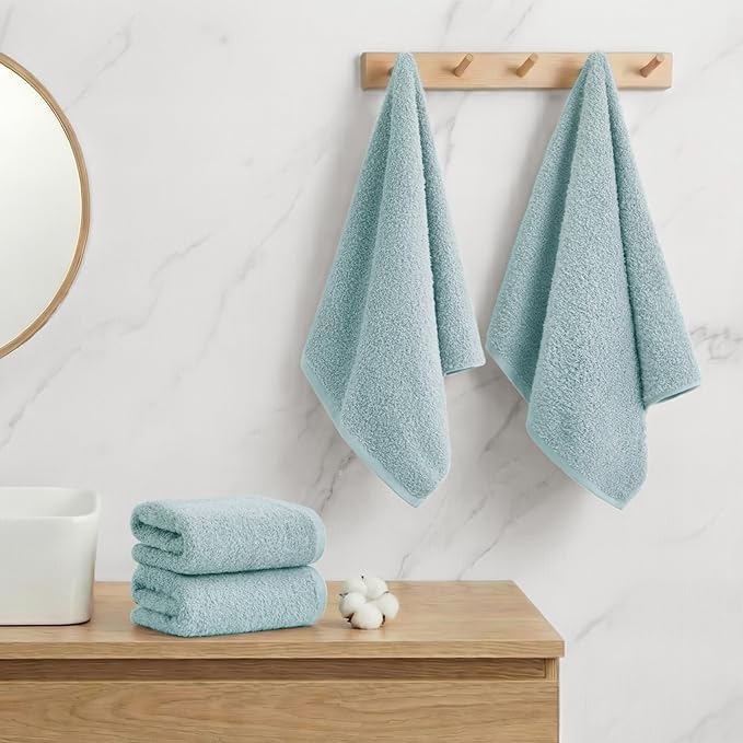 REDKISS 4Pack Luxury Hand Towels, 16x32 Inch 450 GSM 100% Turkish Cotton