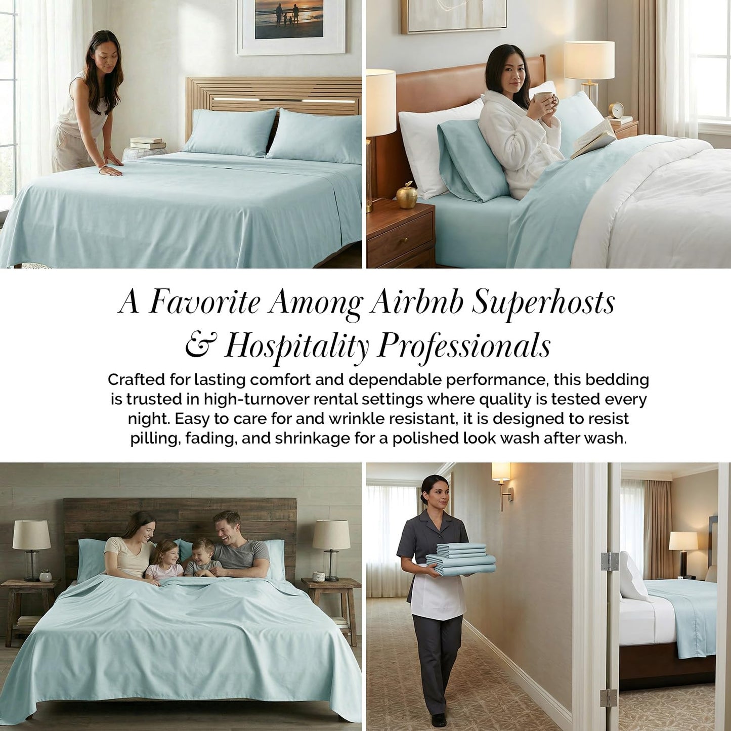 Southshore Fine Living, Inc. 14 Inch Twin Sheets Set Deep Pocket, 4-Piece Microfiber Sheet Set, Pet Hair Resistant Bedding Soft Wrinkle Free Nonpilling Fade Resistant Easy Care - Pink Sheets Twin