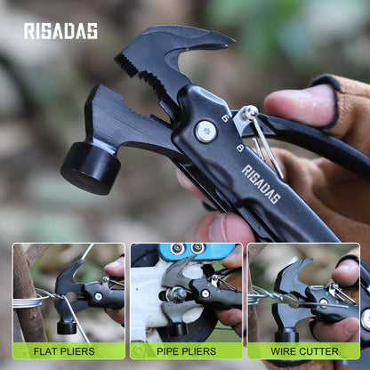 Gifts for Men - Birthday Gifts for Man, Dad, Husband, Mens Gift Ideas - Stocking Stuffers for Men, Mens Stocking Stuffers - Christmas Fathers Day Groomsmen Gift - Multitool Hammer for Camping, Hiking