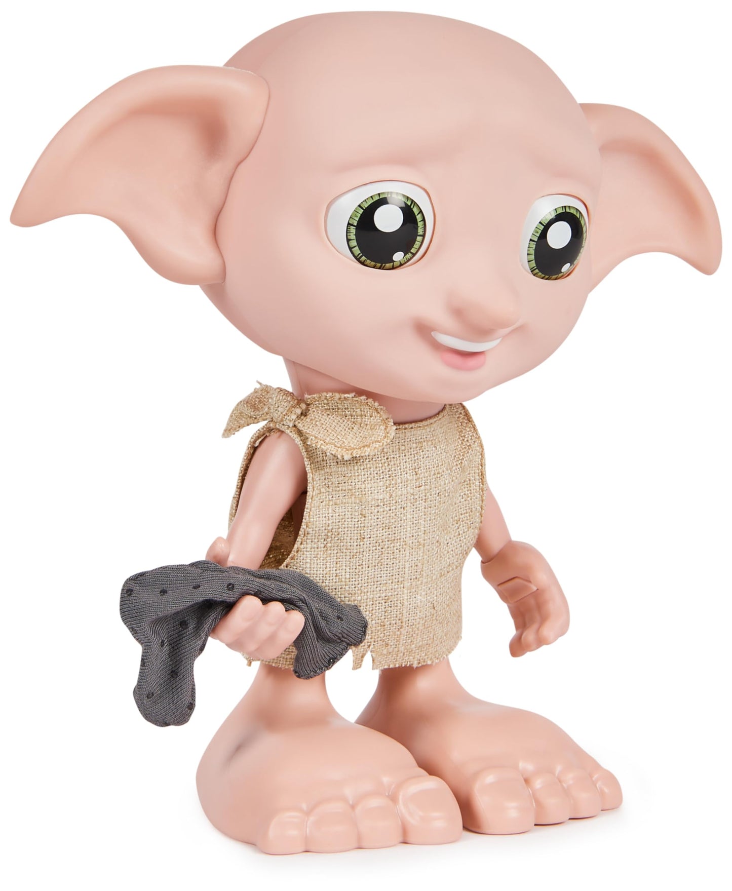 Wizarding World Harry Potter, Interactive Magical Dobby Elf Doll with Sock, over 30 Sounds and Phrases, 21.6cm, Kids’ Toys for Ages 6 and up