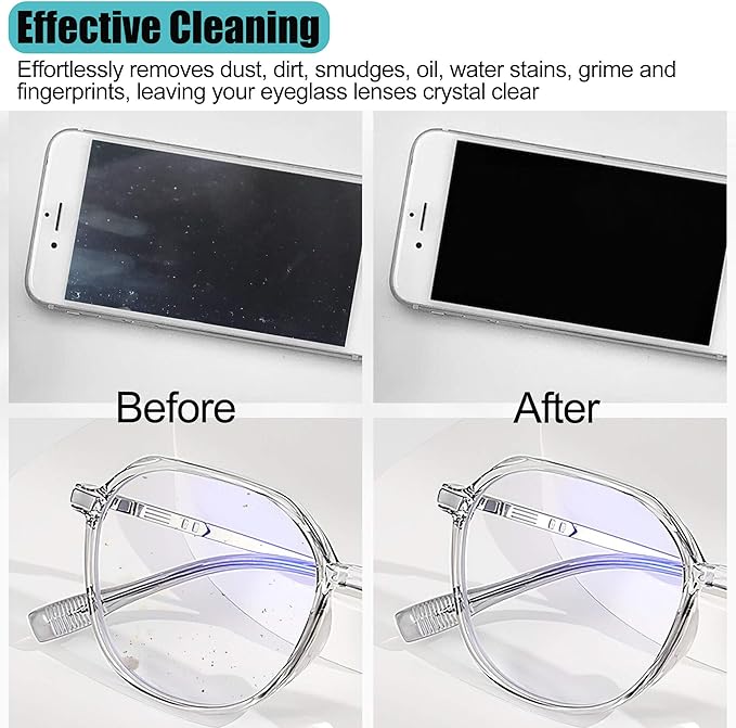 Solid Color Keychain Microfiber Eye Glasses Cleaner Cleaning Cloth Wipes
