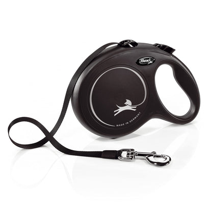 flexi - L strap new classic belt 8 m, Black