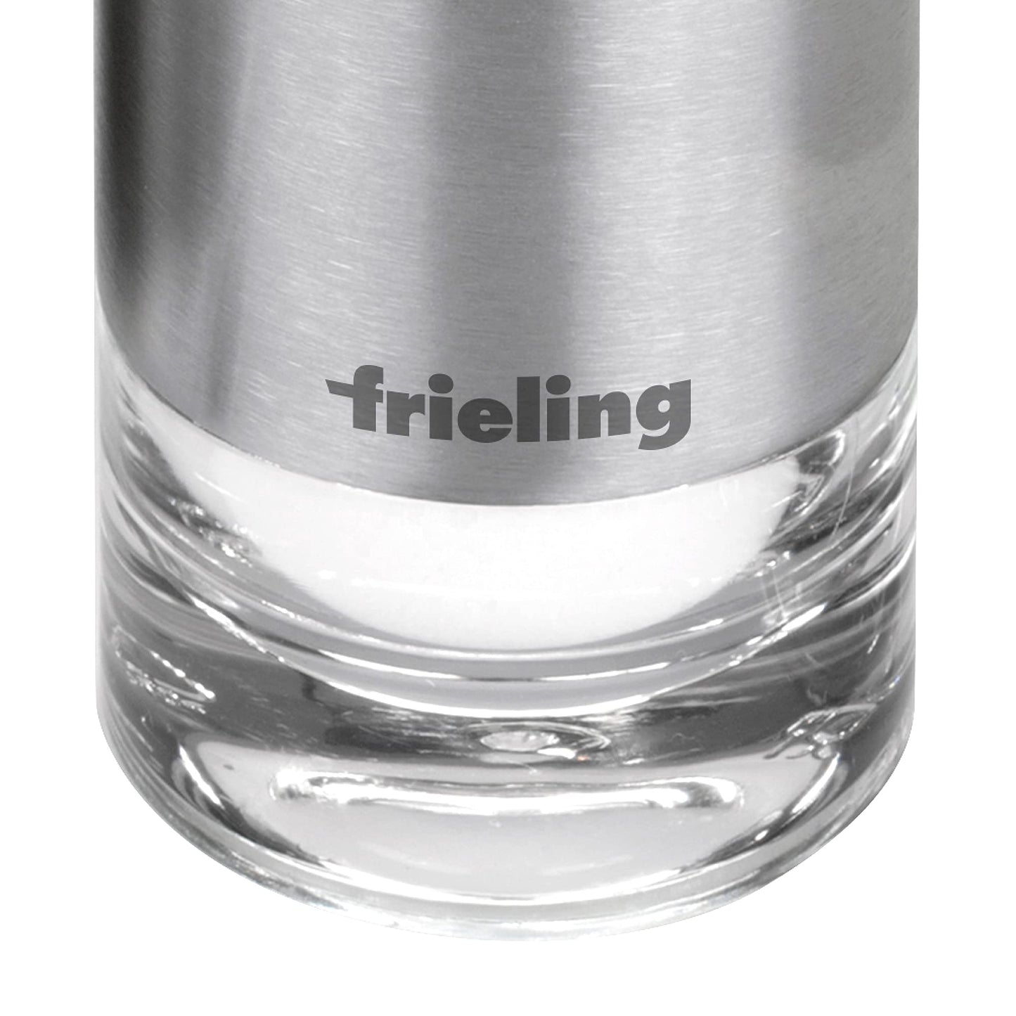 Frieling USA Sylva Salt or Pepper Shaker Acrylic, 3.3" x 1.7", Clear/Stainless Steel