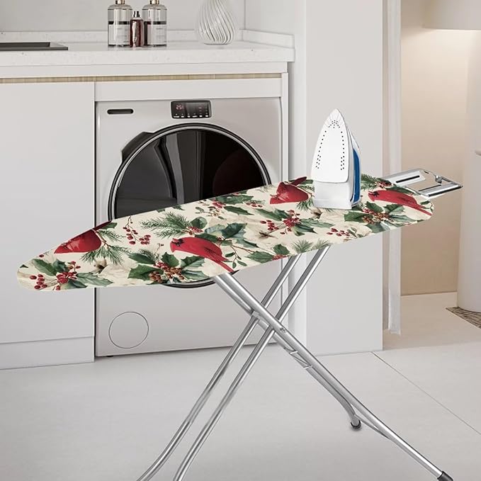 Christmas Birds Ironing Board Cover Cover Heat-Reflective Scorch Resistant Soft