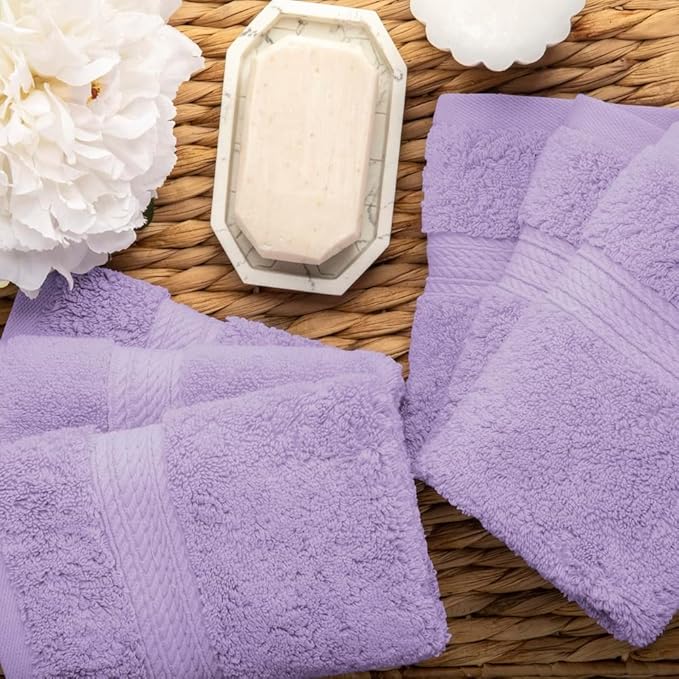 Superior Solid Egyptian Cotton Face Towel Set