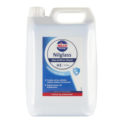 Nilco Nilglass Professional, H3 Glass & Mirror Cleaner, 5 L