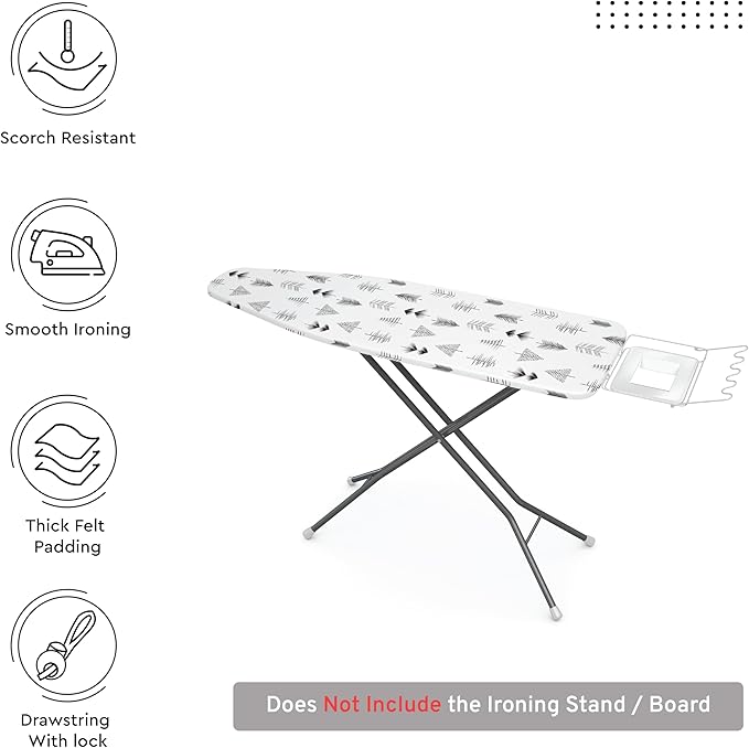 Encasa XO Ironing Board Cover and Pad 54"x18"