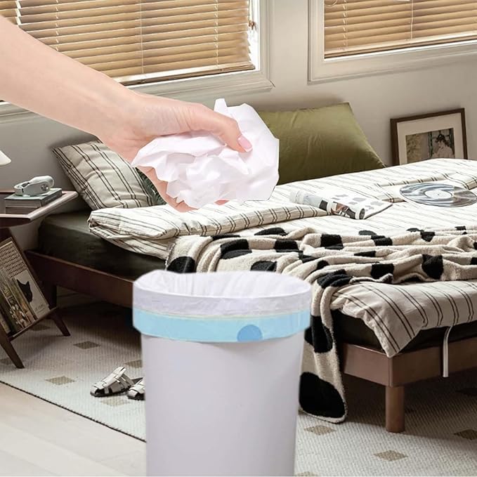 6 Gallon Trash Bags Drawstring, Garbage Bags