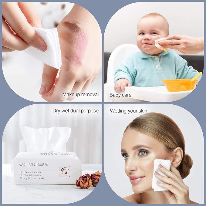 Disposable Face Towel Facial Tissue Soft Cotton Facial Cleansing Cloths