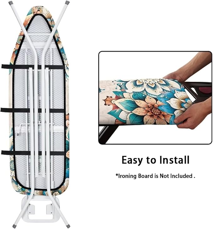 ZDCUSTOM Boho Mandala Butterfly Tabletop Ironing Board Cover