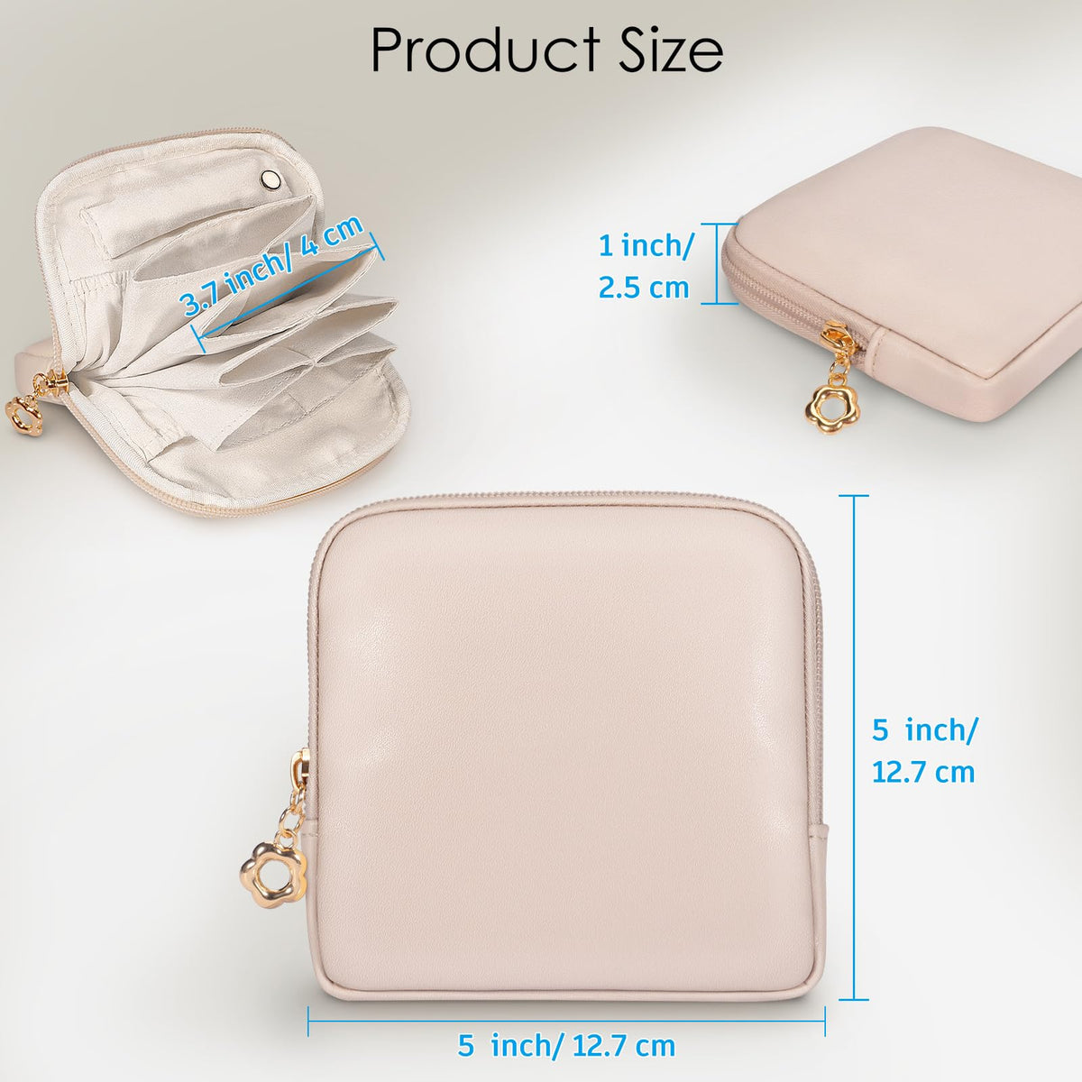 SITHON Small Travel Jewelry Case with Ring Holder, Mini Velvet Jewelry Pouch Bags, Compact Storage Organizer for Bracelet Necklaces Earrings Travel Essentials, Mother’s Day Gifts (Apricot Pink)