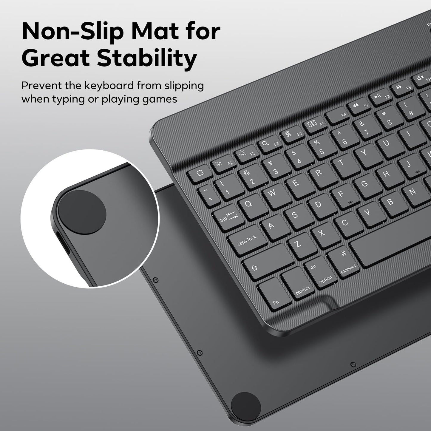 OMOTON Bluetooth Keyboard, Backlight Wireless Rechargeable Keyboard for iPad, iPad Pro, iPad mini, iPad Air with Illuminated LED (White)