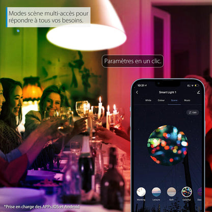 LVWIT GU10 Led Bulb,Smart RGB GU10 Tuya APP Bulbs,5W Replace 35 Watt, 350Lm,Compatible with Alexa, Echo, Google Assistant, TUYA/Smart Life Bulbs (Pack of 4)