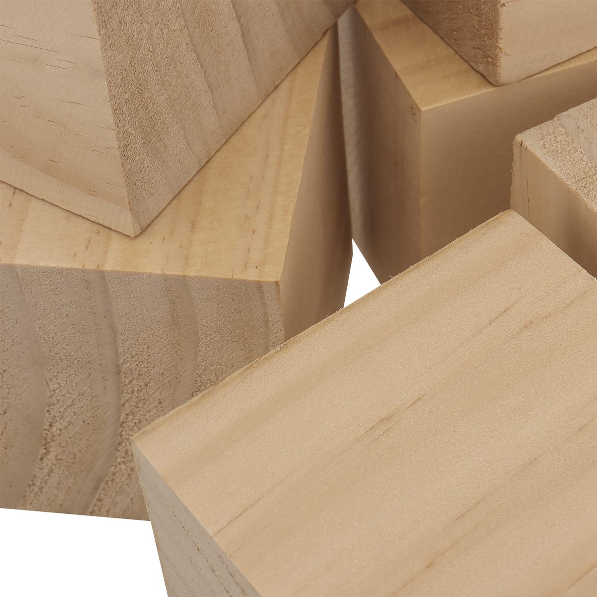HOZEON 8 PCS 3 Inch Wooden Cubes, Natural Unfinished Wood Blocks, Large Wood Square Blocks for Crafts, Painting, Puzzle Making, Decorating, DIY Projects