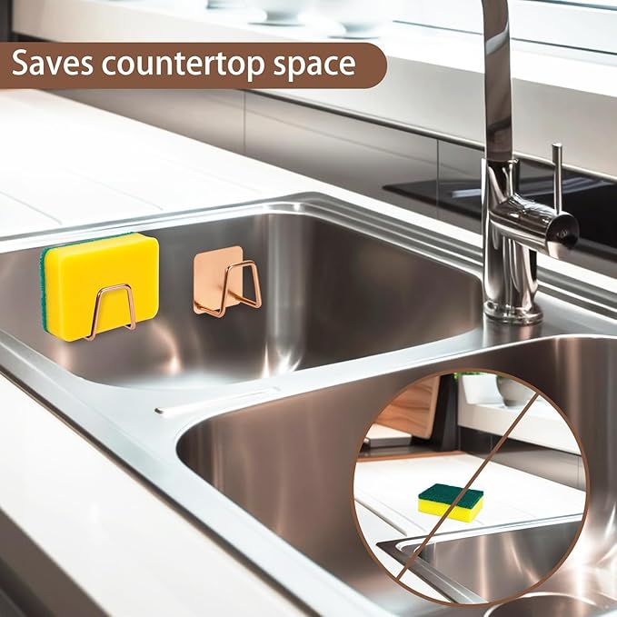 2 Pcs Sponges Holder Sink Caddy