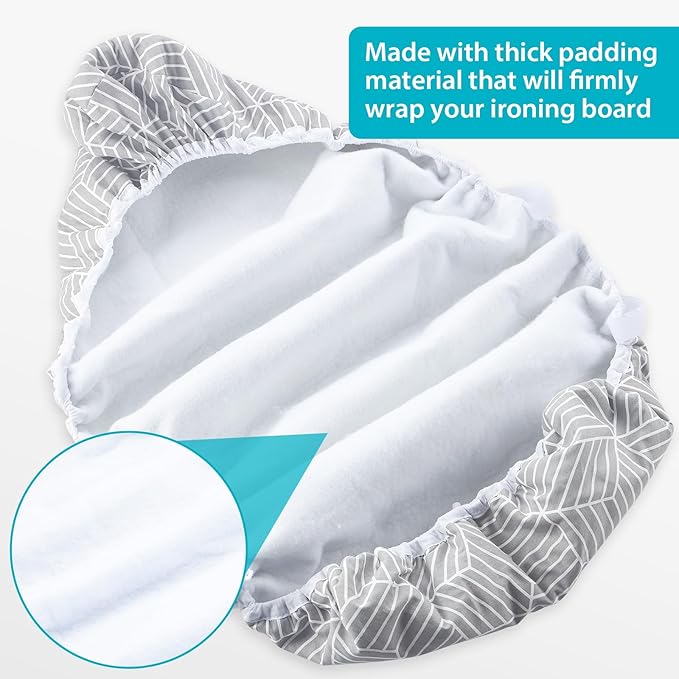 Seiritex Extra Wide Ironing Board Cover and Pad 18 x 54 inch Heat Reflective