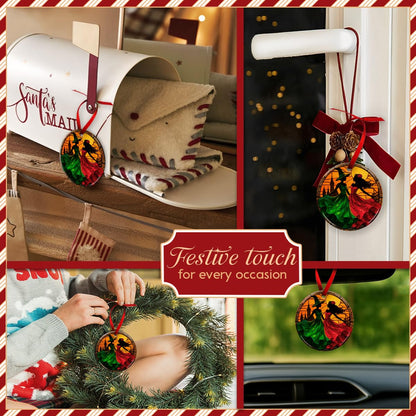 KILYHOME Witch Soul Sister Ornament 2026 – Gothic Style Halloween Ornament, Wicked Christmas Decor - Big Sis Holiday Tree Decor, Friendship Gift Keepsake, Xmas Gift Ideas for Besties, Soul Sisters