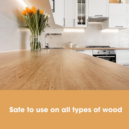 Furniture Clinic Wood Cleaner (500ml) | Restore & Clean Wooden Floors, Furniture, Blinds, Doors, Decking and Many other Wood Surfaces - Easily Remove Wax & Polish Build up, Grease and Grime