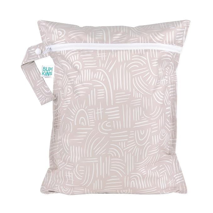 Bumkins Waterproof Wet Bag for Baby, Swim Suit, Cloth Diapers, Pump Parts