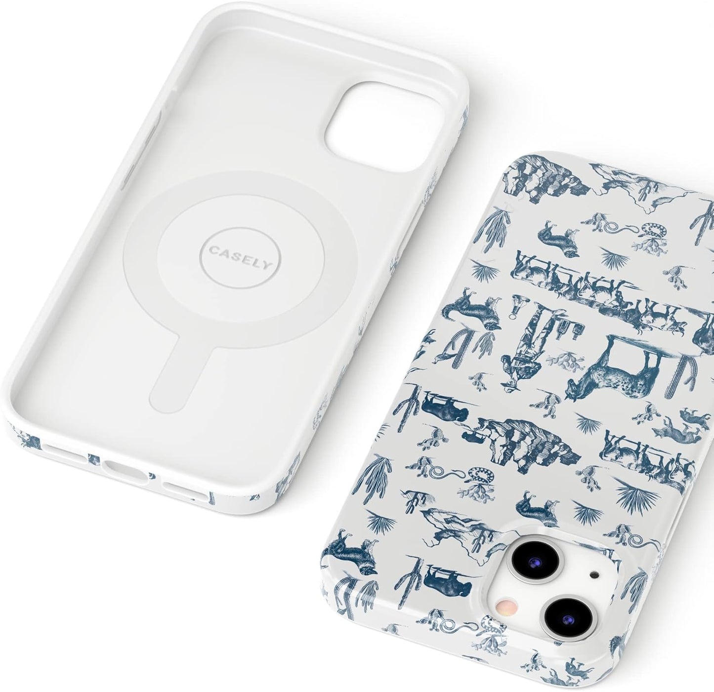 Casely iPhone 13 Case | Field of Flowers | Pastel Floral | Compatible with MagSafe | Classic Ultra Slim Design