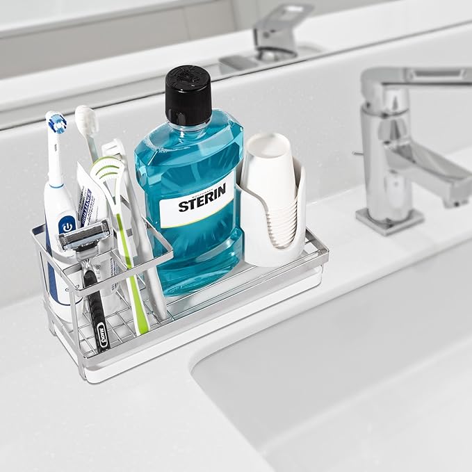 Toothbrush Holders for Bathrooms, Stainless Steel Tooth Brushing Holder