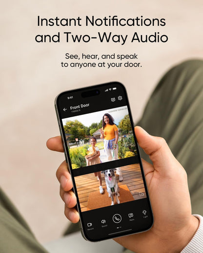 eufy Security E340 Video Doorbell Camera Wireless no Subcription(Battery Powered), Dual Cameras with Delivery Guard, 2K Full HD, Humen/Package/Motion Detection, No Monthly Fee
