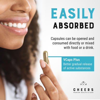 Cheers Potassium Citrate, 48% Daily Value, 316 mg per Capsule, 90 Capsules, Supports Cardiovascular and Blood Pressure Health, Vegan Potassium Supplement for Adults, Natural Mineral Electrolyte