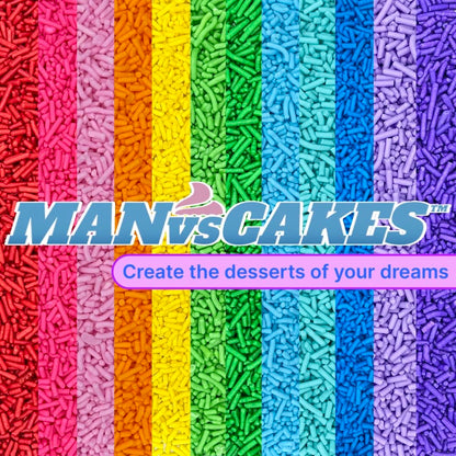 Sprinkles | 8 oz | Gold sugars | Manvscakes | Star sugar