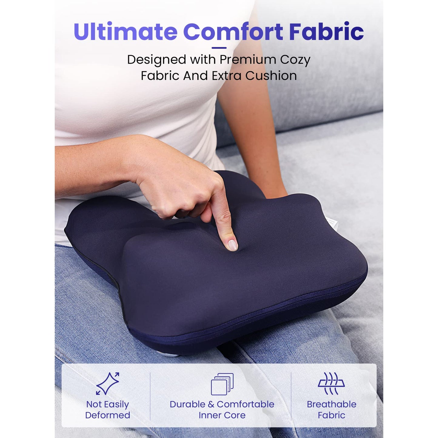BOB AND BRAD Cordless Back Massager with Heat FSA Eligible HSA Eligible, Shiatsu Neck Massager for Pain Relief Deep Tissue, 3D Kneading Massage Pillow for Pain Relief, Birthday Gifts for Women Men
