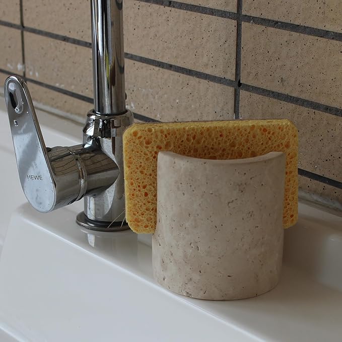 Natural Marble Travertine Sponge Holder