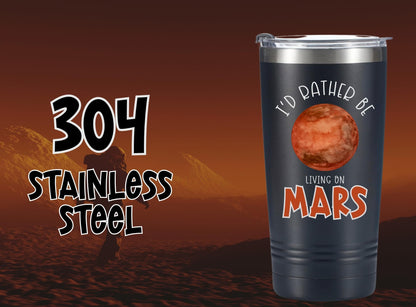 Onebttl Mars Gifts for Adults, Ideal Space, Solar System Gifts for Space Enthusiasts, Lovers on Christmas, Birthday, 20oz Stainless Steel Tumbler with Lid Straw