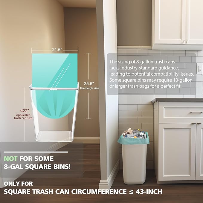 Biodegradable 8 Gallon Trash Bags, AYOTEE Garbage Bags 8 gallon, Compostable