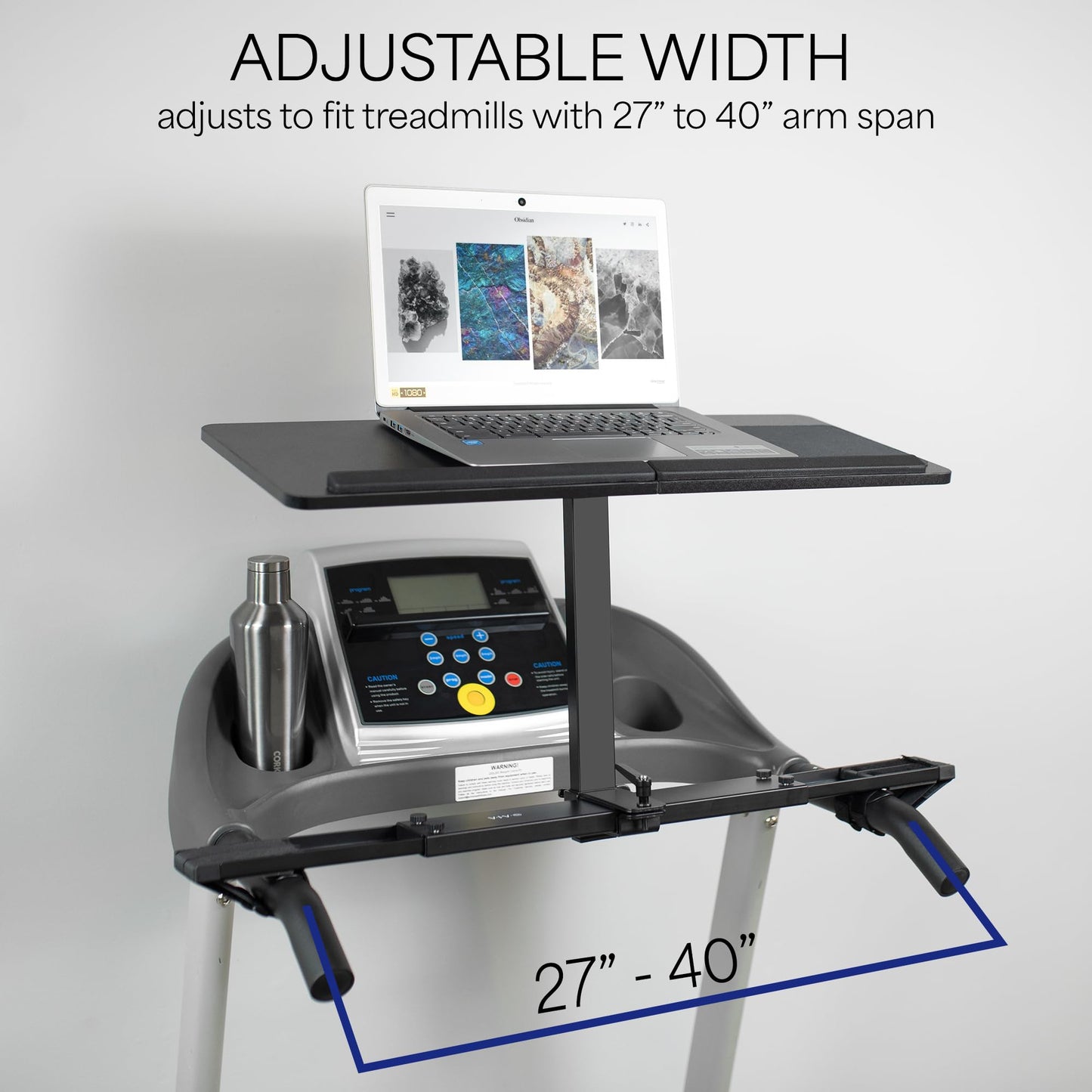 VIVO Universal Laptop Treadmill Desk, Adjustable Ergonomic Notebook Mount Stand for Treadmills Stand-TDML1