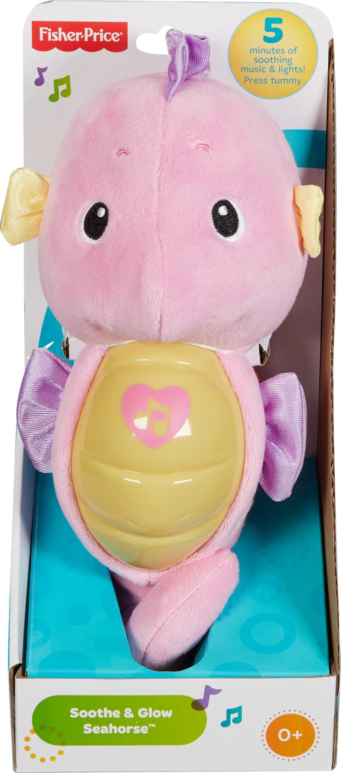 Fisher Price FISHER-PRICE Soothe & Glow Seahorse Pink Plush Toys
