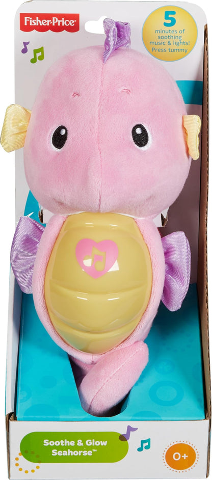 Fisher Price FISHER-PRICE Soothe & Glow Seahorse Pink Plush Toys