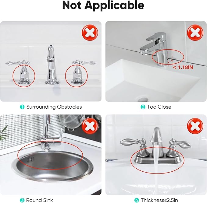 24 Inch Longer Faucet Mat for Kitchen SinkBathroom Kitchen Sink Splash Guard