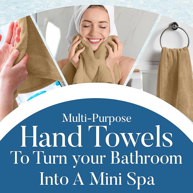 DAN RIVER 6-Pack Premium Hand Towels